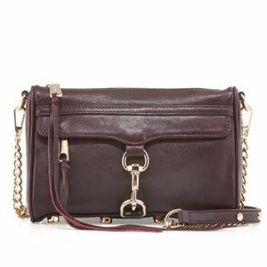 *SOLD* Rebecca Minkoff | Mini Mac Crossbody, Black Cherry
